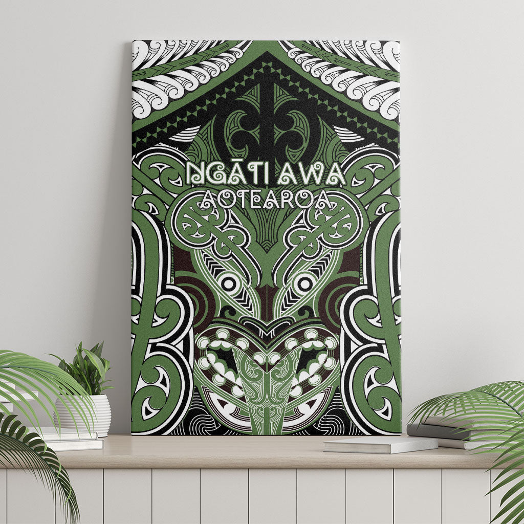 Aotearoa Iwi Ngati Awa Canvas Wall Art Maori Kowhaiwhai Pattern