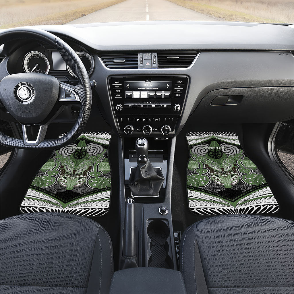 Aotearoa Iwi Ngati Awa Personalised Car Mats Maori Kowhaiwhai Pattern