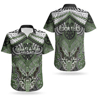 Aotearoa Iwi Ngati Awa Personalised Couples Matching Off Shoulder Short Dress and Hawaiian Shirt Maori Kowhaiwhai Pattern LT19 - Polynesian Pride