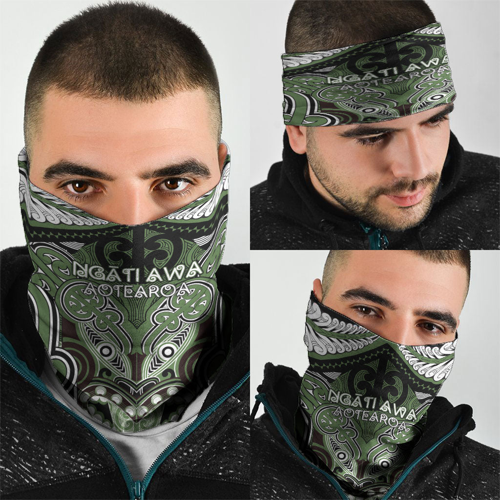 Aotearoa Iwi Ngati Awa Neck Gaiter Maori Kowhaiwhai Pattern LT19 - Polynesian Pride