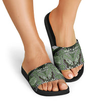 Aotearoa Iwi Ngati Awa Slide Sandals Maori Kowhaiwhai Pattern LT19 - Polynesian Pride