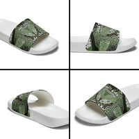 Aotearoa Iwi Ngati Awa Slide Sandals Maori Kowhaiwhai Pattern LT19 - Polynesian Pride