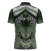Aotearoa Iwi Ngati Awa Personalised Zipper Polo Shirt Maori Kowhaiwhai Pattern LT19 - Polynesian Pride