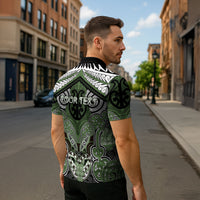 Aotearoa Iwi Ngati Awa Personalised Zipper Polo Shirt Maori Kowhaiwhai Pattern LT19 - Polynesian Pride