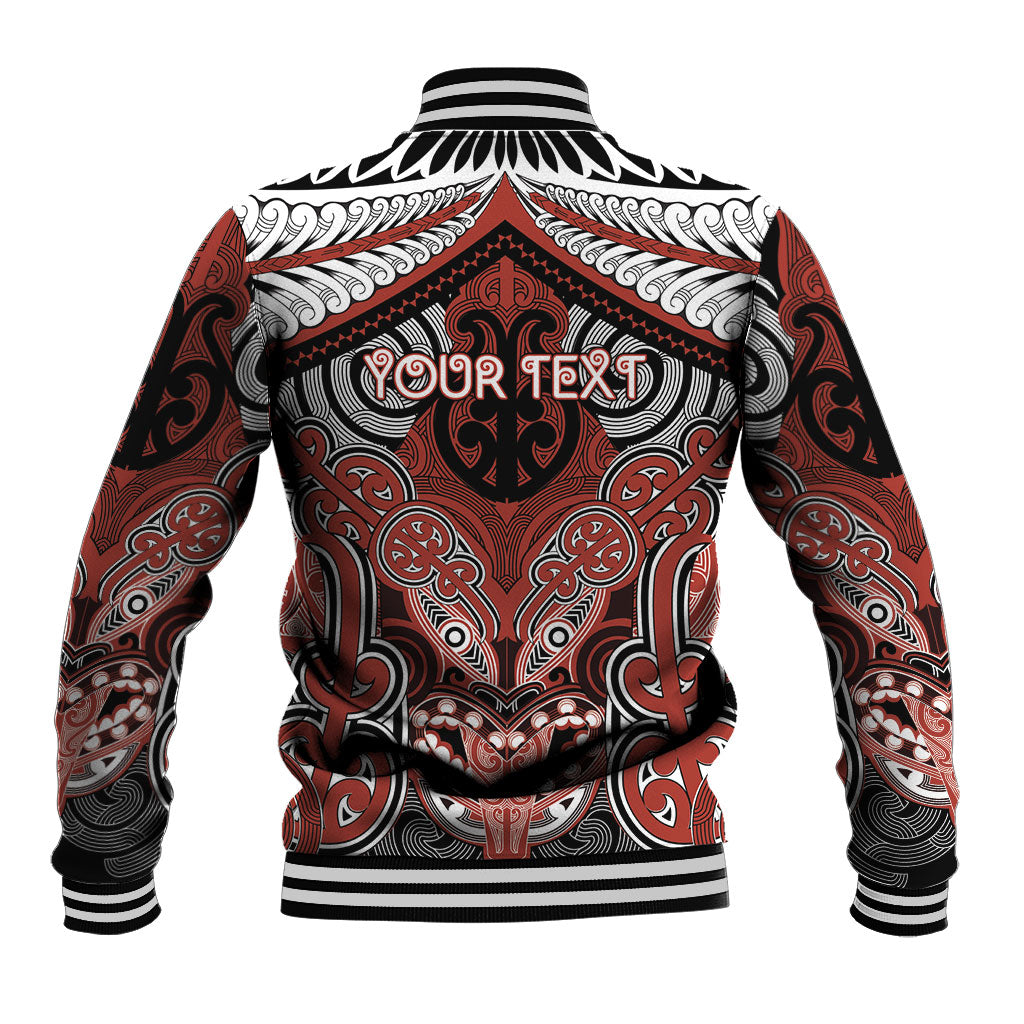 Aotearoa Iwi Rongowhakaata Personalised Baseball Jacket Maori Kowhaiwhai Pattern LT19 - Polynesian Pride