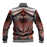 Aotearoa Iwi Rongowhakaata Personalised Baseball Jacket Maori Kowhaiwhai Pattern LT19 - Polynesian Pride