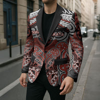 Aotearoa Iwi Rongowhakaata Personalised Blazer Maori Kowhaiwhai Pattern