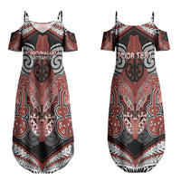 Aotearoa Iwi Rongowhakaata Personalised Couples Matching Summer Maxi Dress and Hawaiian Shirt Maori Kowhaiwhai Pattern LT19 - Polynesian Pride