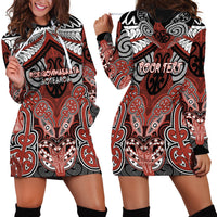 Aotearoa Iwi Rongowhakaata Personalised Hoodie Dress Maori Kowhaiwhai Pattern LT19 - Polynesian Pride