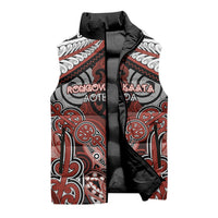 Aotearoa Iwi Rongowhakaata Personalised Sleeveless Puffer Jacket Maori Kowhaiwhai Pattern LT19 - Polynesian Pride