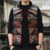 Aotearoa Iwi Rongowhakaata Personalised Sleeveless Puffer Jacket Maori Kowhaiwhai Pattern LT19 - Polynesian Pride