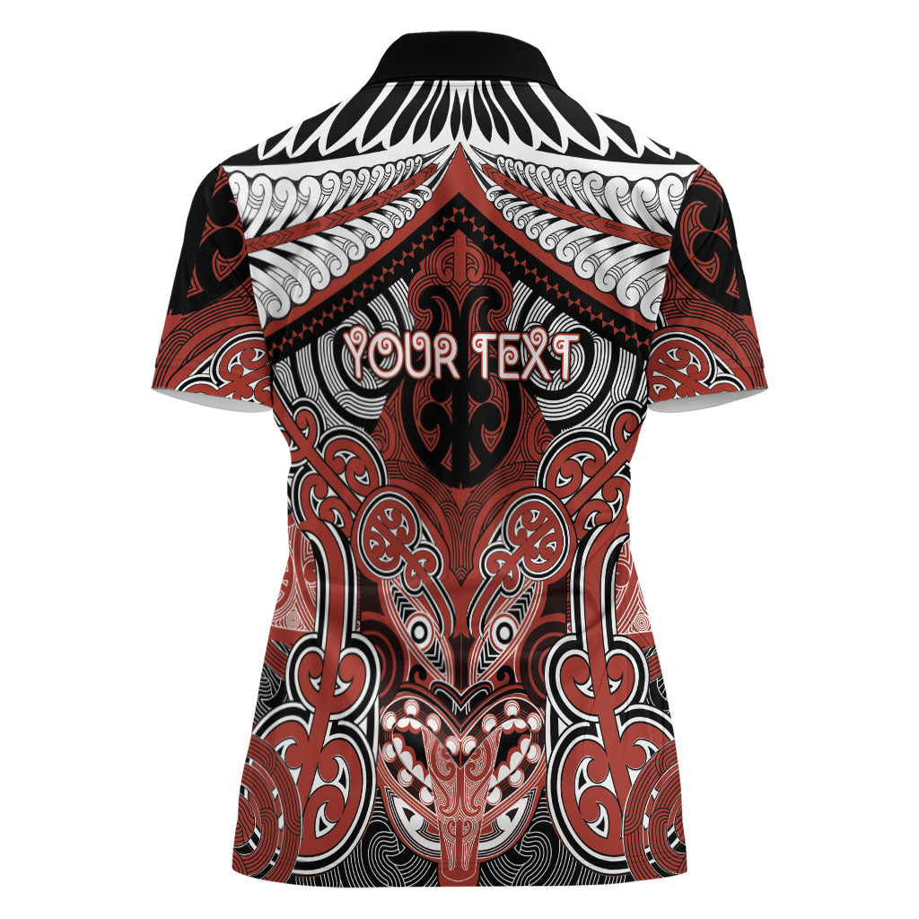 Aotearoa Iwi Rongowhakaata Personalised Women Polo Shirt Maori Kowhaiwhai Pattern LT19 - Polynesian Pride