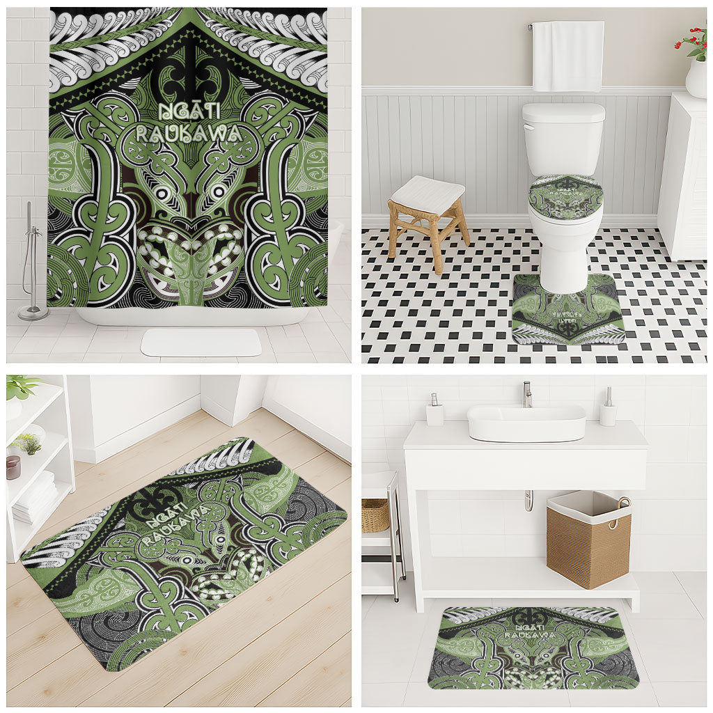 Aotearoa Iwi Ngati Raukawa Bathroom Set Maori Kowhaiwhai Pattern LT19 - Polynesian Pride