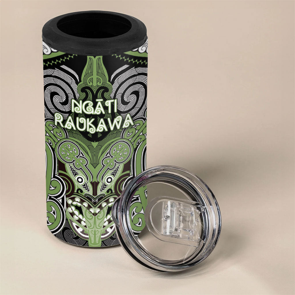 Aotearoa Iwi Ngati Raukawa Personalised 4 in 1 Can Cooler Tumbler Maori Kowhaiwhai Pattern LT19 - Polynesian Pride