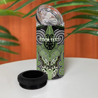 Aotearoa Iwi Ngati Raukawa Personalised 4 in 1 Can Cooler Tumbler Maori Kowhaiwhai Pattern LT19 - Polynesian Pride