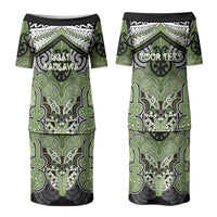 Aotearoa Iwi Ngati Raukawa Personalised Couples Matching Puletasi and Hawaiian Shirt Maori Kowhaiwhai Pattern LT19 - Polynesian Pride