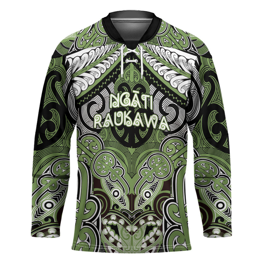 Aotearoa Iwi Ngati Raukawa Personalised Hockey Jersey Maori Kowhaiwhai Pattern