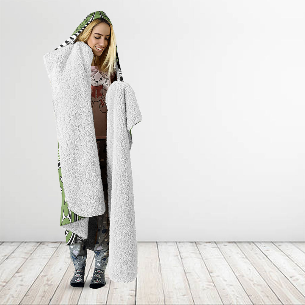 Aotearoa Iwi Ngati Raukawa Hooded Blanket Maori Kowhaiwhai Pattern