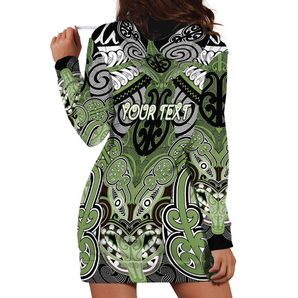 Aotearoa Iwi Ngati Raukawa Personalised Hoodie Dress Maori Kowhaiwhai Pattern LT19 - Polynesian Pride