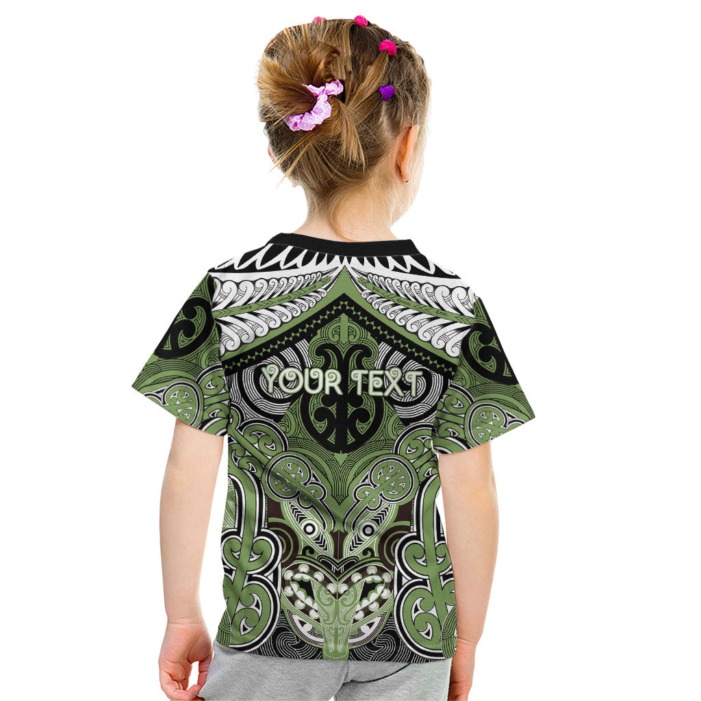 Aotearoa Iwi Ngati Raukawa Personalised Kid T Shirt Maori Kowhaiwhai Pattern LT19 - Polynesian Pride