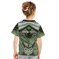 Aotearoa Iwi Ngati Raukawa Personalised Kid T Shirt Maori Kowhaiwhai Pattern LT19 - Polynesian Pride