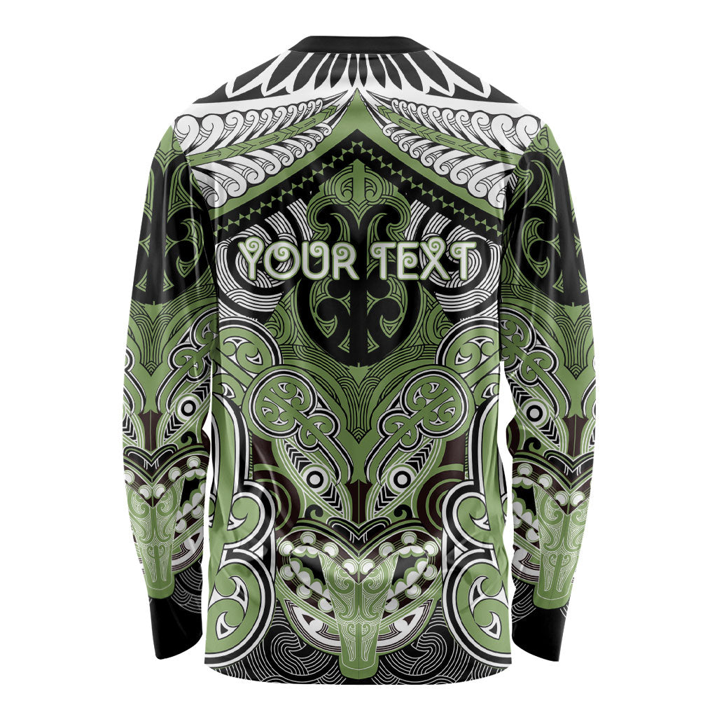 Aotearoa Iwi Ngati Raukawa Personalised Long Sleeve Shirt Maori Kowhaiwhai Pattern