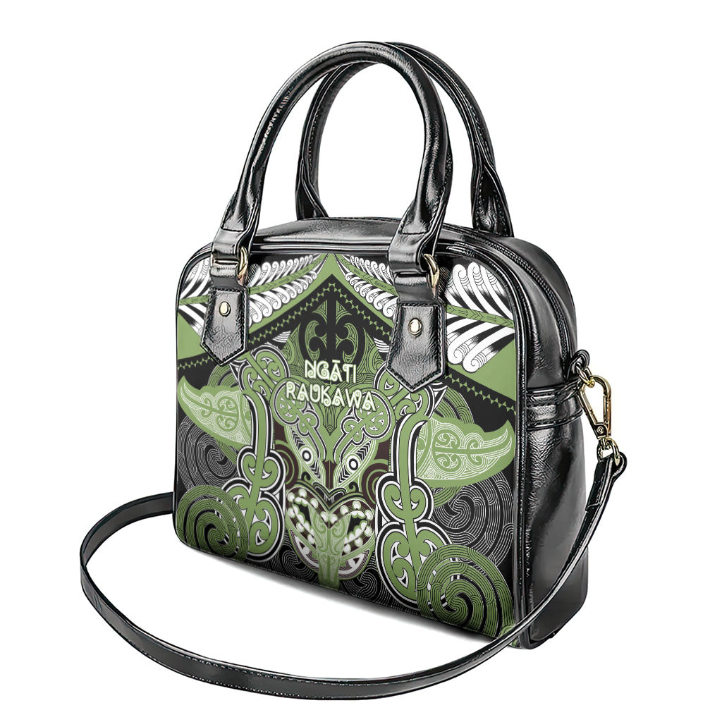 Aotearoa Iwi Ngati Raukawa Shoulder Handbag Maori Kowhaiwhai Pattern