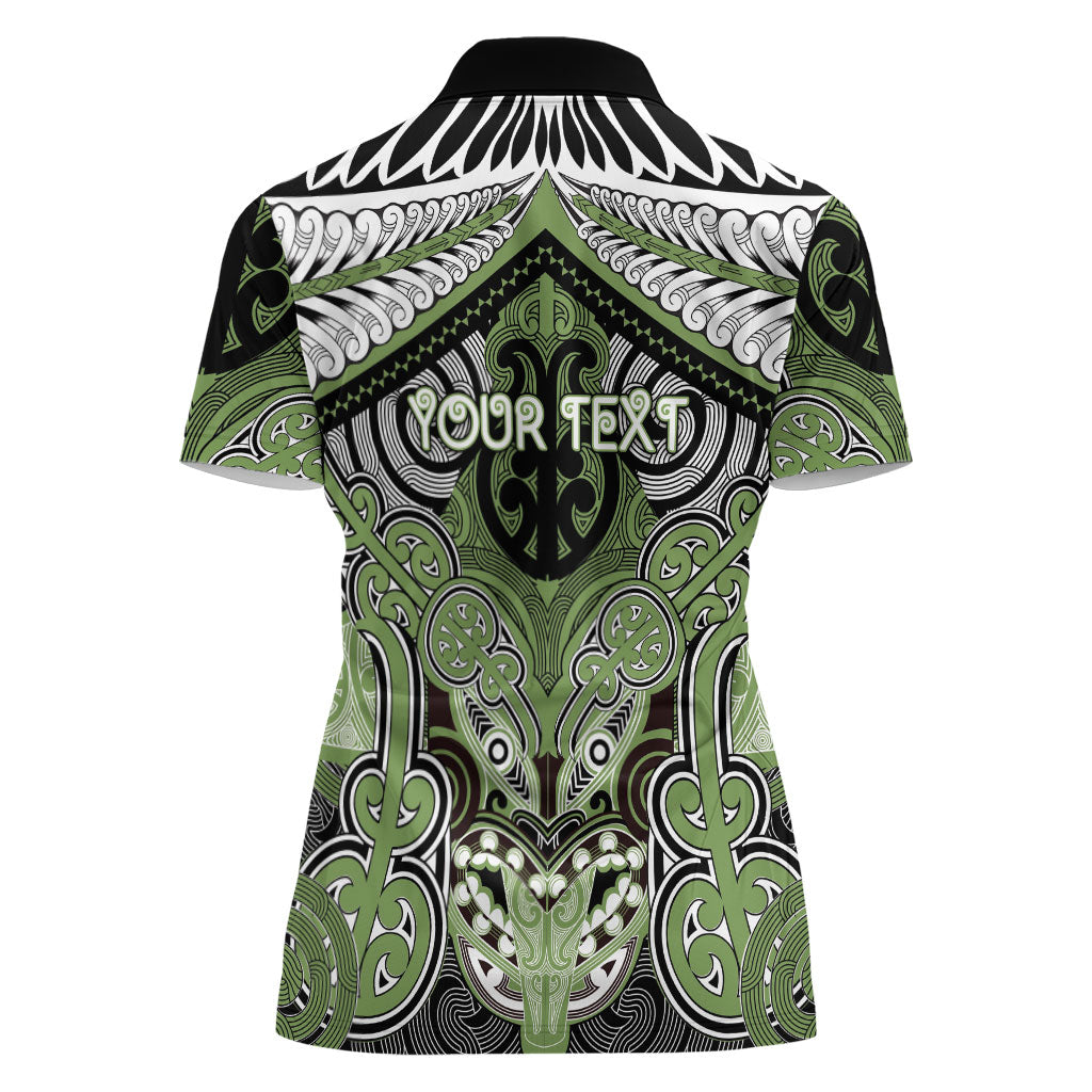 Aotearoa Iwi Ngati Raukawa Personalised Women Polo Shirt Maori Kowhaiwhai Pattern LT19 - Polynesian Pride