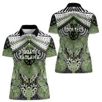 Aotearoa Iwi Ngati Raukawa Personalised Women Polo Shirt Maori Kowhaiwhai Pattern LT19 - Polynesian Pride