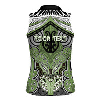 Aotearoa Iwi Ngati Raukawa Personalised Women Sleeveless Polo Shirt Maori Kowhaiwhai Pattern LT19 - Polynesian Pride
