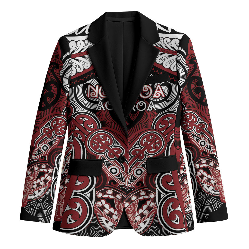 Aotearoa Iwi Ngati Toa Personalised Blazer Maori Kowhaiwhai Pattern