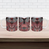 Aotearoa Iwi Ngati Toa Personalised Ceramic Mug Maori Kowhaiwhai Pattern LT19 - Polynesian Pride