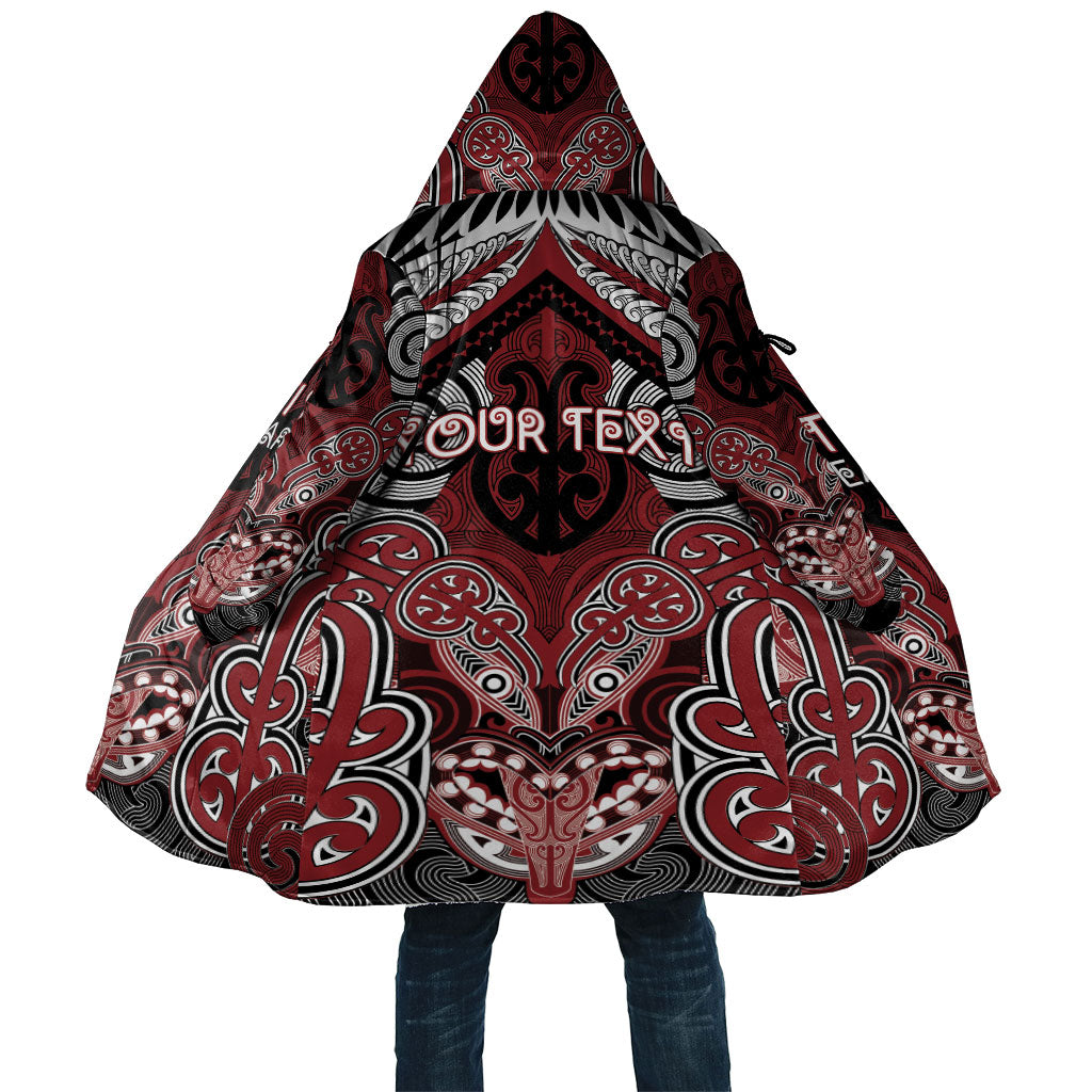 Aotearoa Iwi Ngati Toa Personalised Cloak Maori Kowhaiwhai Pattern LT19 Unisex Red - Polynesian Pride