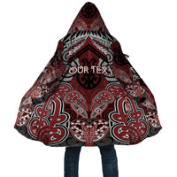 Aotearoa Iwi Ngati Toa Personalised Cloak Maori Kowhaiwhai Pattern LT19 Unisex Red - Polynesian Pride