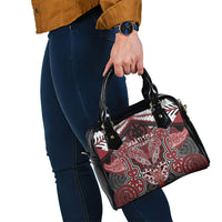 Aotearoa Iwi Ngati Toa Shoulder Handbag Maori Kowhaiwhai Pattern