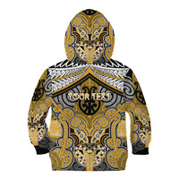 Aotearoa Iwi Ngati Tama Personalised Kid Hoodie Maori Kowhaiwhai Pattern LT19 - Polynesian Pride