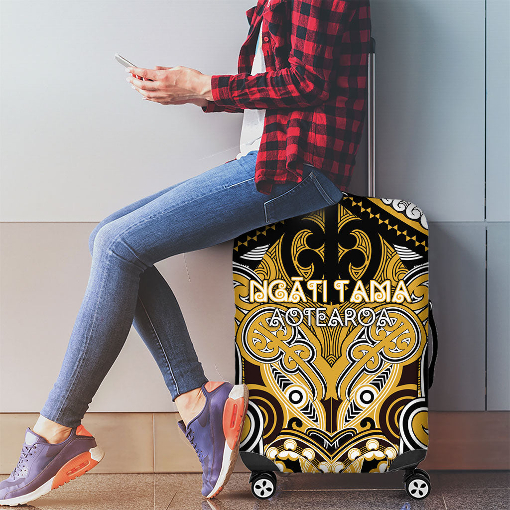 Aotearoa Iwi Ngati Tama Luggage Cover Maori Kowhaiwhai Pattern LT19 - Polynesian Pride