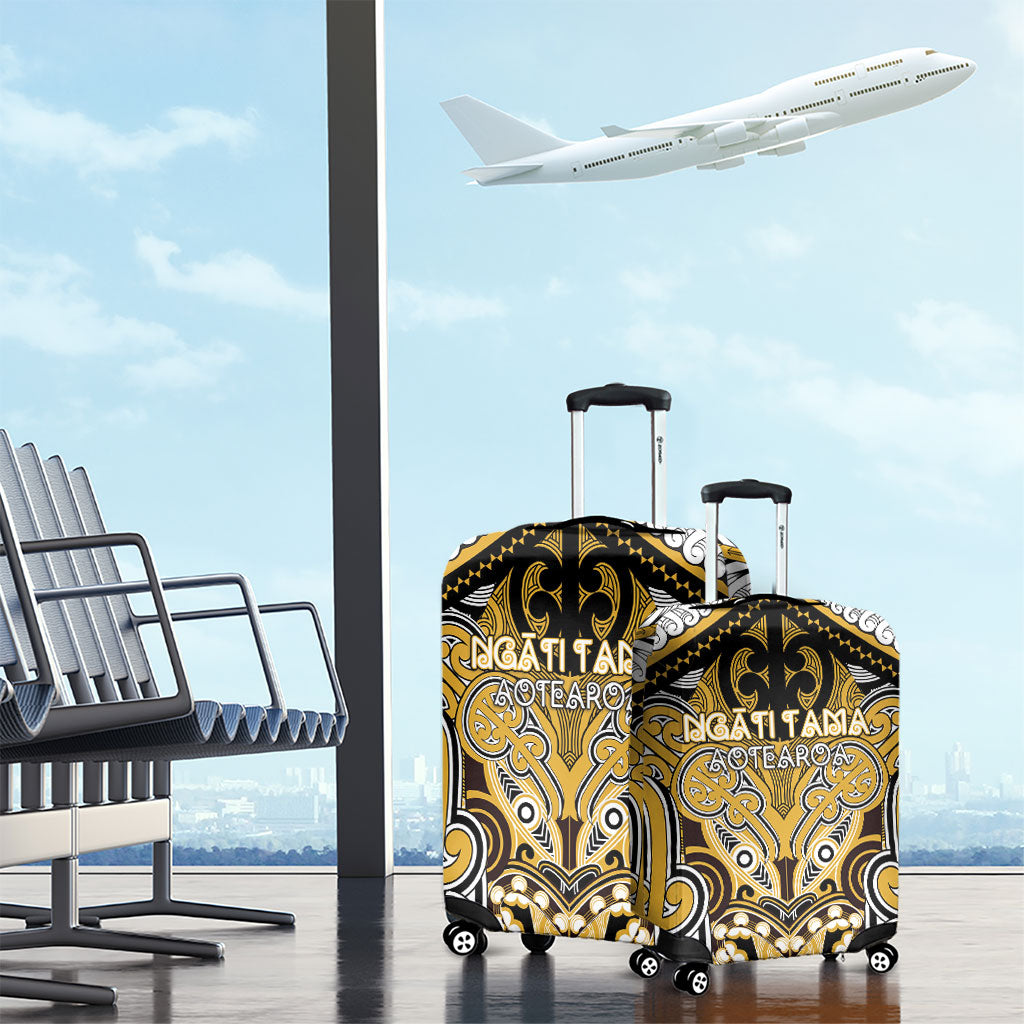 Aotearoa Iwi Ngati Tama Luggage Cover Maori Kowhaiwhai Pattern LT19 - Polynesian Pride