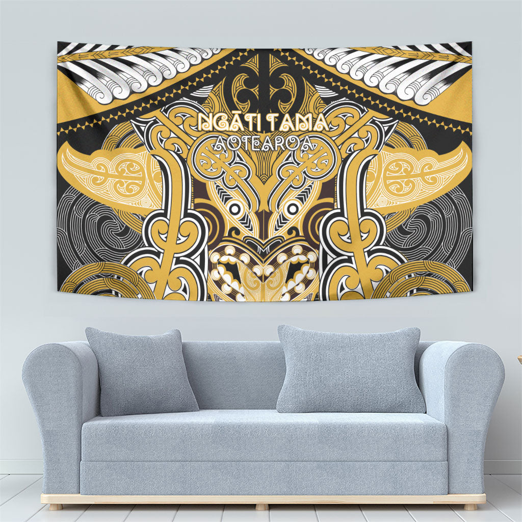 Aotearoa Iwi Ngati Tama Tapestry Maori Kowhaiwhai Pattern LT19 - Polynesian Pride