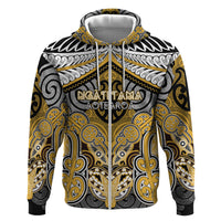 Aotearoa Iwi Ngati Tama Personalised Zip Hoodie Maori Kowhaiwhai Pattern