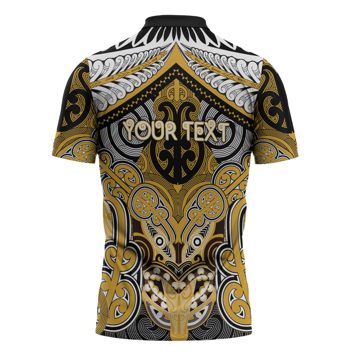 Aotearoa Iwi Ngati Tama Personalised Zipper Polo Shirt Maori Kowhaiwhai Pattern LT19 - Polynesian Pride