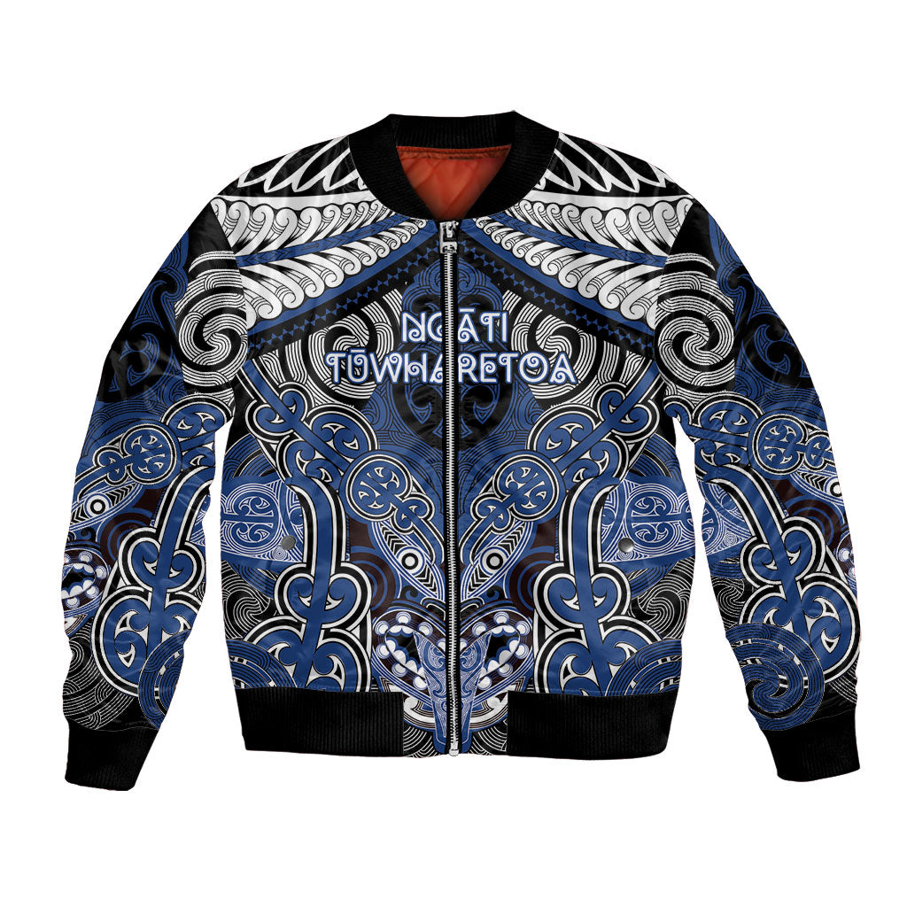 Aotearoa Iwi Ngati Tuwharetoa Personalised Bomber Jacket Maori Kowhaiwhai Pattern