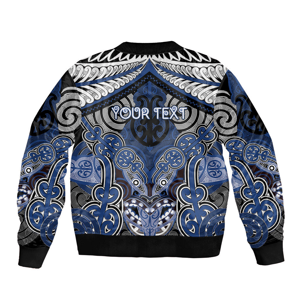 Aotearoa Iwi Ngati Tuwharetoa Personalised Bomber Jacket Maori Kowhaiwhai Pattern