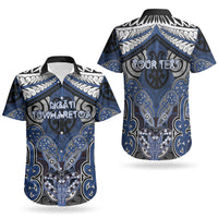 Aotearoa Iwi Ngati Tuwharetoa Personalised Couples Matching Puletasi and Hawaiian Shirt Maori Kowhaiwhai Pattern LT19 - Polynesian Pride