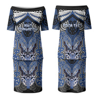 Aotearoa Iwi Ngati Tuwharetoa Personalised Couples Matching Puletasi and Hawaiian Shirt Maori Kowhaiwhai Pattern LT19 - Polynesian Pride