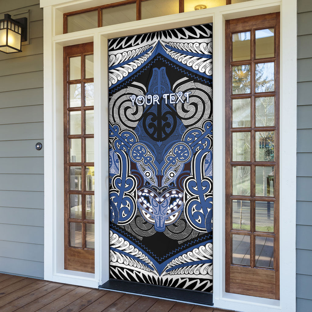 Aotearoa Iwi Ngati Tuwharetoa Personalised Door Cover Maori Kowhaiwhai Pattern LT19 - Polynesian Pride