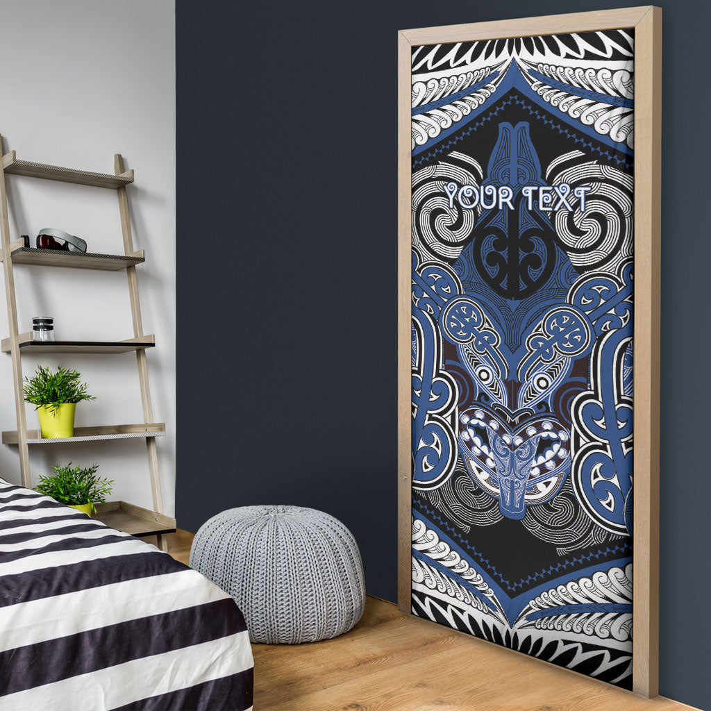 Aotearoa Iwi Ngati Tuwharetoa Personalised Door Cover Maori Kowhaiwhai Pattern LT19 - Polynesian Pride