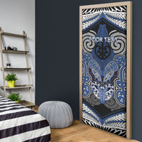 Aotearoa Iwi Ngati Tuwharetoa Personalised Door Cover Maori Kowhaiwhai Pattern LT19 - Polynesian Pride