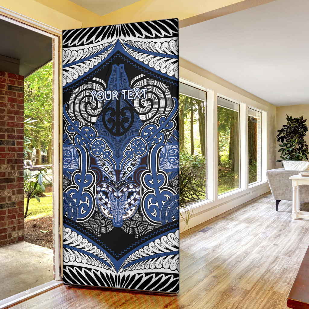 Aotearoa Iwi Ngati Tuwharetoa Personalised Door Cover Maori Kowhaiwhai Pattern LT19 - Polynesian Pride