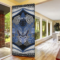 Aotearoa Iwi Ngati Tuwharetoa Personalised Door Cover Maori Kowhaiwhai Pattern LT19 - Polynesian Pride